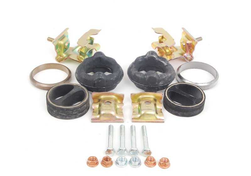 Kit de montaje para silenciador OEM 18210146603 para BMW E34. Original BMW.