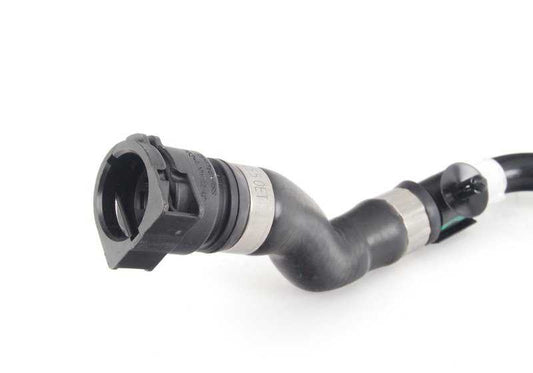 Lower radiator hose to the thermostat OEM 17127602294 for BMW E82, E92, E93, 135i and 335is with N54 engine. Original BMW.