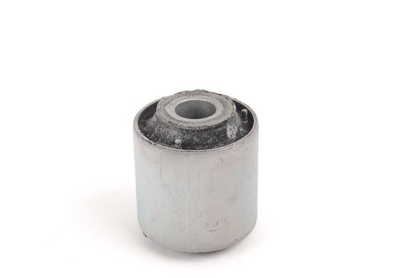 Silentblock de goma trasero OEM 33321133879 para BMW E31. Recambio original BMW. Ideal para reemplazar soporte trasero en eje trasero.