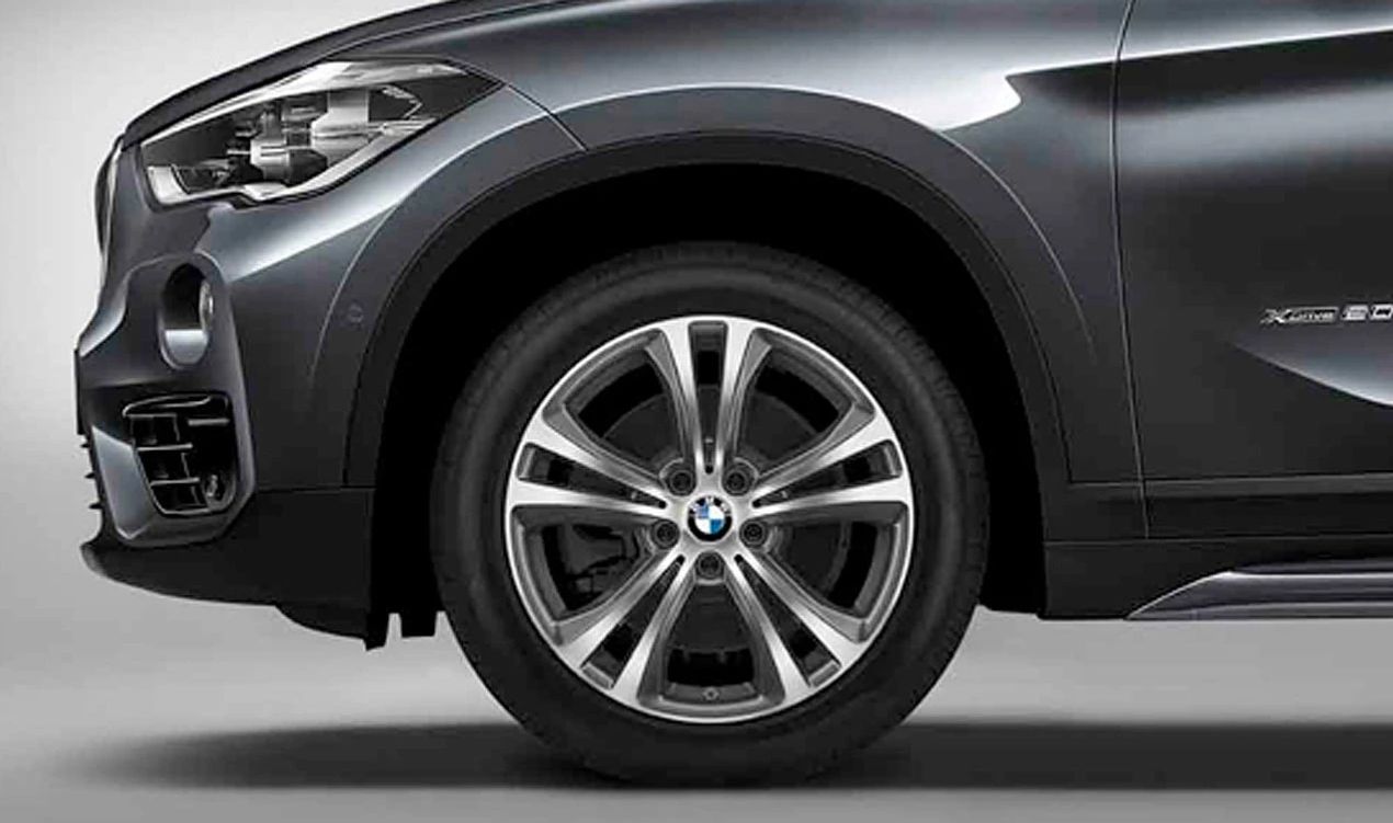 Llantas de aleación diseño Doble radio 568 18" OEM 36116856069 para BMW X1 F48, F48N, F49, F49N. Acabado bicolor ferricgrey brillante. Original BMW.