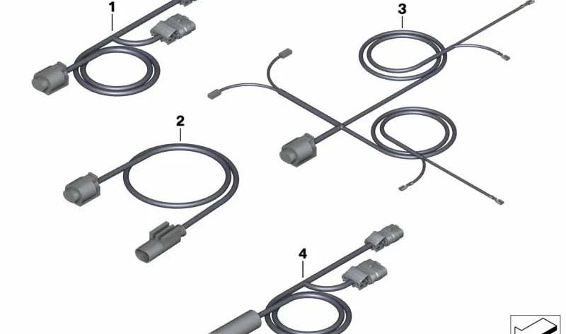 Mazo de cables del depósito OEM 61117704213 para motos BMW R1200R (K27) 2006-2014. Original BMW Motorrad.
