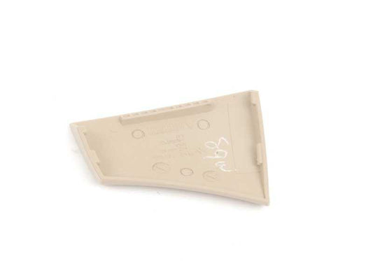 Embellecedor salida cinturón izquierdo beige OEM 51437055419 para BMW Z4 E85. Original BMW.