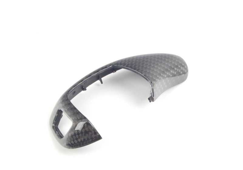 Embellecedor palanca cambio carbono M Performance OEM 61312250699 para BMW F07, F10, F11, F01, F02, F04 con cambio automático. Mejora estética interior con logo M. Original BMW.