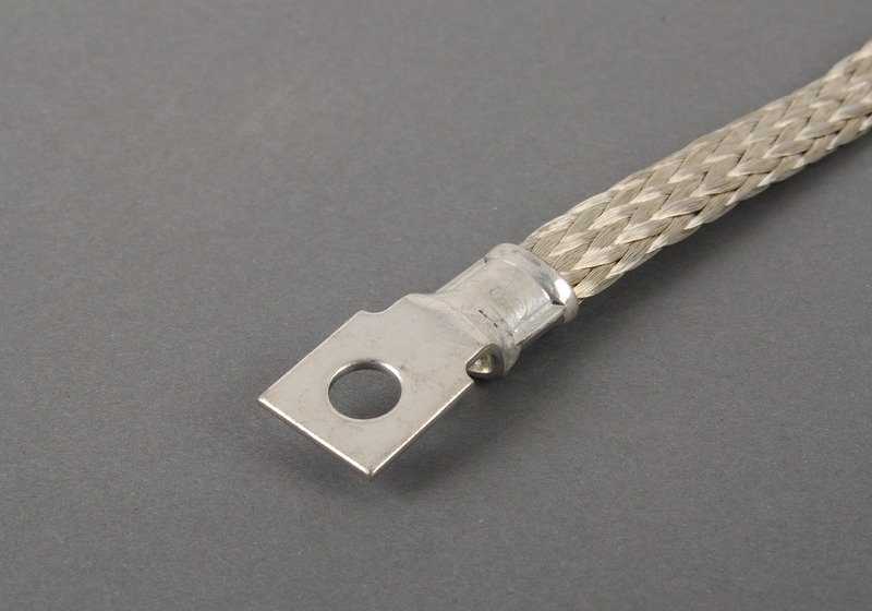 Cable de masa OEM 12427549393 para BMW E81, E82, E87, E87N, E88, E90, E90N, E91, E91N, E92, E92N, E93, E93N, E84. Original BMW.