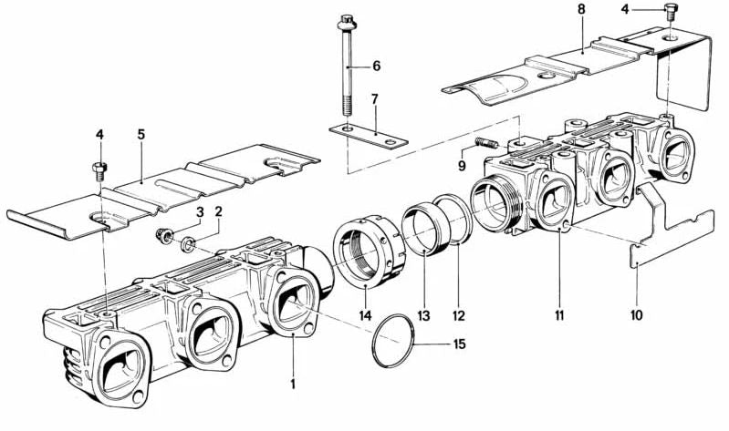 Anneau d'obturation sans amiante OEM 11621270033 pour BMW Série 7 E23 745i M30. Véritable BMW.