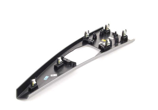 Embellecedor aluminio consola central OEM 51168064245 para BMW Serie 3 {F30, F30N, F31, F31N, F34, F34N, F35, F35N} y Serie 4 {F32, F32N, F36, F36N}. Original BMW.