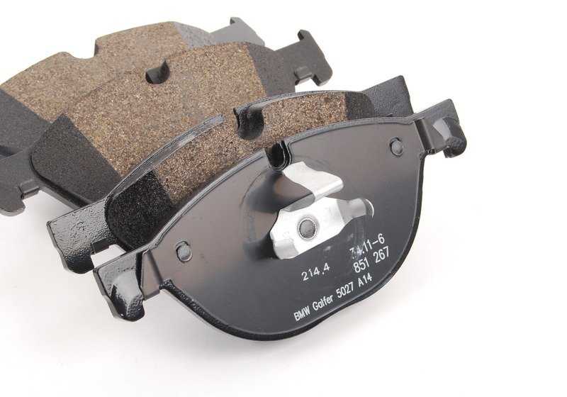 Kit de reparación pastillas freno sin asbesto OEM 34116851269 para BMW F07, F10, F11, F06, F12, F13, F01, F02, F04. Original BMW.