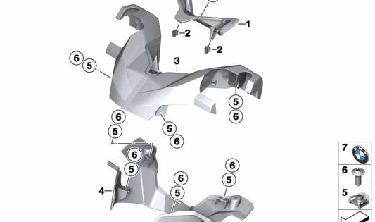 UPE Handlar Cover 46638566924 für Motorrad BMW C 400 x (K09) 2018-2020 mit Konnektivität. Originaler BMW Motorrad.