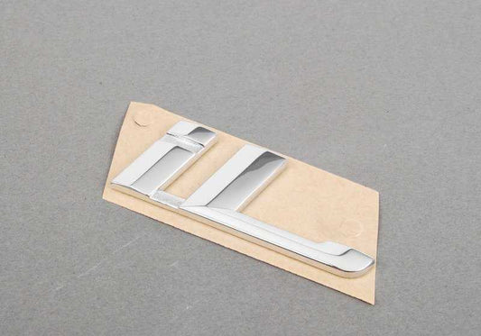 Emblème autocollant arrière OEM 51148136273 pour BMW Série 7 E32, Série 7 E38. Véritable BMW.