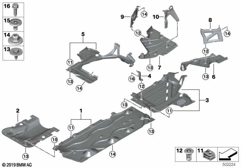 DCHO -Außenunterstützung. Für BMW F40, F44 (OEM 51757436796). Original BMW