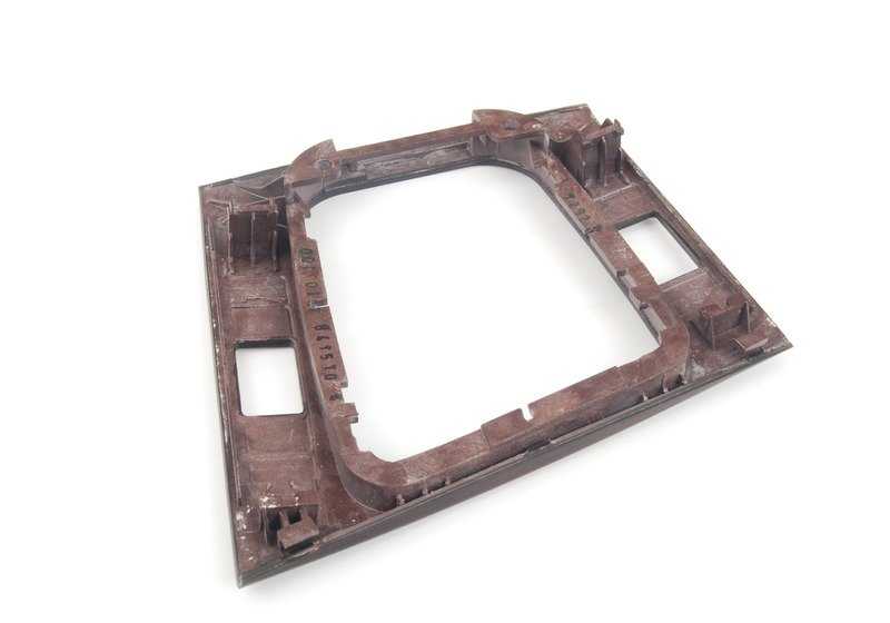 Hueco de almacenamiento de madera (Myrte) OEM 51168208718 para BMW E46. Pieza original BMW.