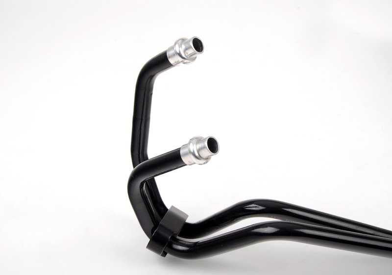 Tubo de refrigeración de aceite OEM 17227836831 para BMW Z4 E85 y E86 Z4 M 3.2 (S54). Modelos compatibles: BT91, BT92, BT93, DU91, DU92, DU93. Original BMW.