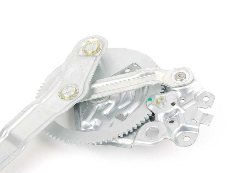 Elevalunas trasero izquierdo OEM 51348227347 para BMW E36 {316i CA11, CA12, CA21, CA22, CA71, CA72, CA81, CA82, CE11, CE12}. Original BMW.