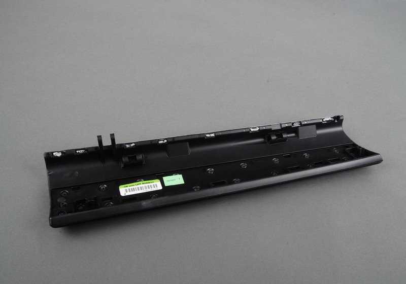 Tapa inferior guantera OEM 51459210998 para BMW X5 E70, E70N y BMW X6 E71, E72. Acabado en bambú oscuro. Original BMW.