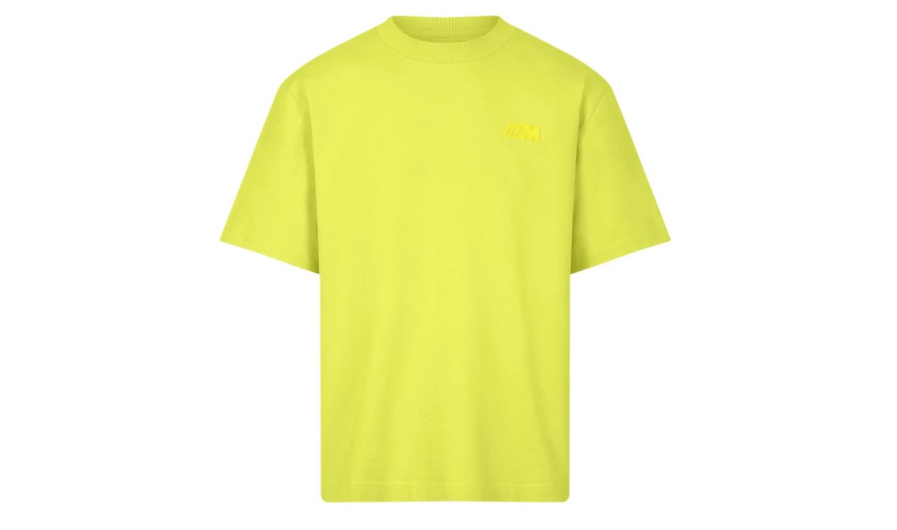 BMW M T -Shirt Yellow Unisex mit reflektierendem Logo OEM 80145B4C808. Für BMW -Fans und Sportliebhaber im Sport. Hochwertige Bio -Baumwolle. Original BMW.