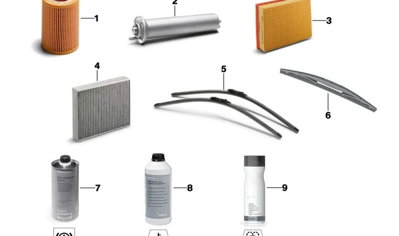 Kraftstofffilter mit Heizung OEM 13328591018 für BMW G42, G20, G21, G28, G22, G23, G26, G30, G31, G32, G11, G12, G14, G15, G16, G01, G02, G05, G06, G07. Original BMW.