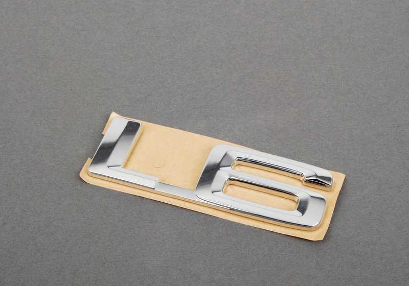 Emblema trasero adhesivo OEM 51141971923 para BMW E24. Original BMW.
