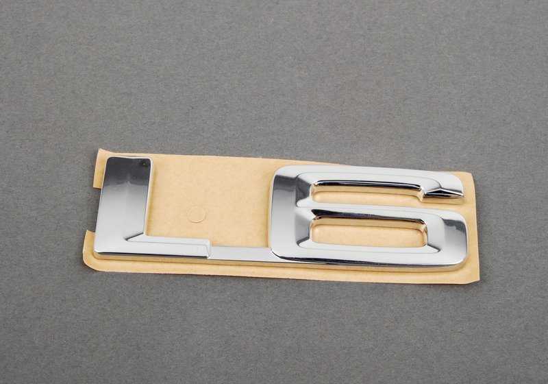 Emblema trasero adhesivo OEM 51141971923 para BMW E24. Original BMW.