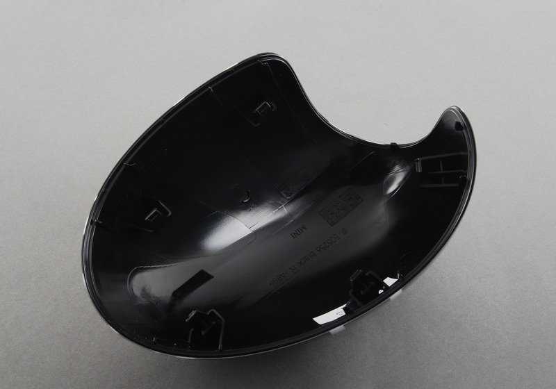 Cubierta de espejo derecha BLACK JACK OEM 51162147672 para MINI R56, R55 Clubman, R57 Cabrio, R58 Coupé, R59 Roadster, R60 Countryman, R61 Paceman… y más. Original MINI.