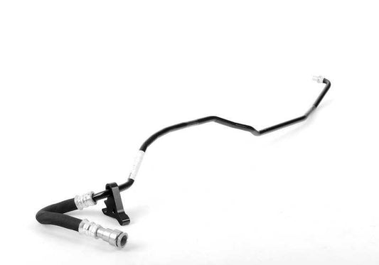 Tubería de retorno del radiador de aceite OEM 17227573108 para BMW E60, E61. Original BMW.