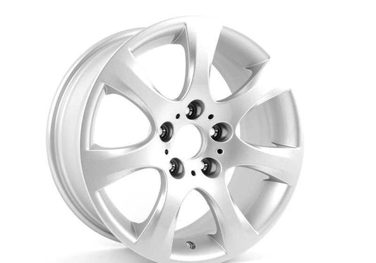 Llanta de aleación diseño estrella 185 plata OEM 36116764623 para BMW Serie 3 {E90, E90N, E91, E91N, E92, E92N, E93, E93N}. Original BMW.
