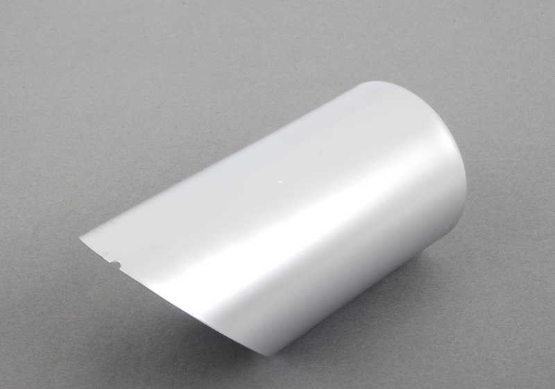 Embellecedor de salida de escape aluminio mate OEM 18307610632 para BMW F30, F31, F32, F33, F34, F36 (335i, 335i xDrive, ActiveHybrid 3). Original BMW.