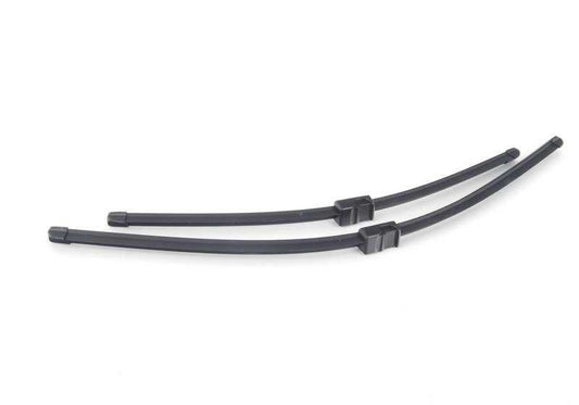Front wiper set OEM 61612458017 for BMW X3 F25 {SDRive18D, SDRIVE20I, XDRIVE20D} (all models and motorizations indicated). Original BMW.