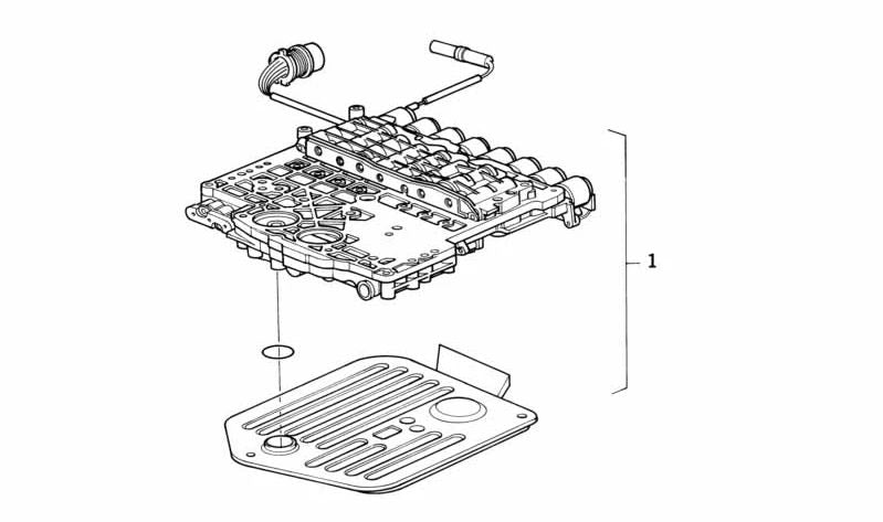 Unidad de control de cambio automático OEM 24341422136 para BMW E34, E32, E38, E31. Original BMW.