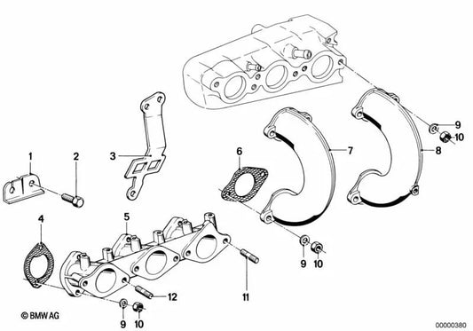 Junta de freno libre de asbesto OEM 11611730742 para BMW 1502-2002tii, 3' E21, 5' E12, 6' E24... y más. Original BMW.