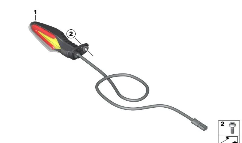 Intermitentes multifuncionales OEM 63237924981 para motos BMW R 1300 GS, R nineT, S 1000 R, F 900 R, F 900 XR... y más. Original BMW Motorrad.