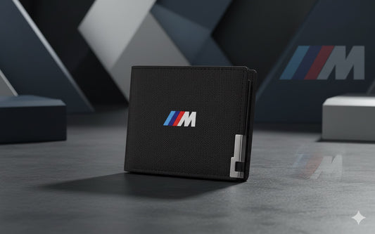 Cartera Plegable BMW de Tela Oxford - Tarjetero y Organizador de Monedas