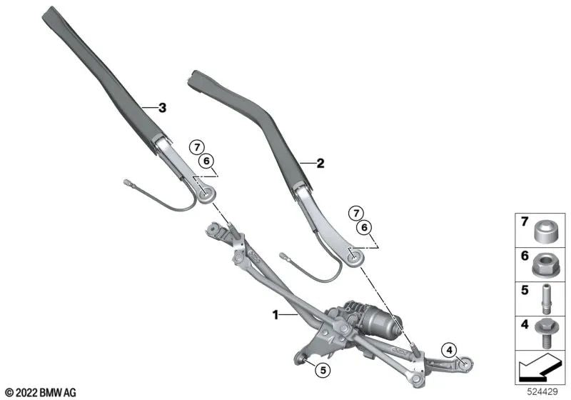 OEM Bolt 17137357293 for BMW 2 Series G42, 3 Series G20, 4 Series G22, 5 Series G30, 6 Series G32, 7 Series G11, 8 Series G14, X3 G01, X4 G02, X5 G05, X6 G06, X7 G07, Z4 G29... and more. Genuine BMW.