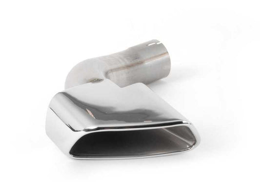 Embellecedor trasero del tubo de escape M Performance cromado OEM 18302349212 para BMW X5 F15 xDrive35i. Original BMW.