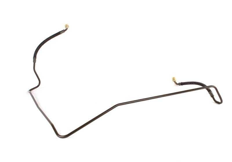 Tubo de retorno del radiador de aceite OEM 17221177271 para BMW E24 628CSi y 635CSi (modelos Automático). Original BMW.