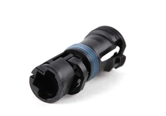 Black Electric Connector 2 Poles OEM 61131393742 for BMW E53 (x5 3.0d, 3.0i) models between 2001 and 2006. Original BMW piece.