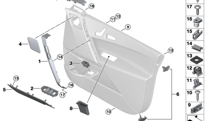 Grapa de fijación OEM 46638522828 para motos BMW R 1250 GS, R 1250 RT, R nineT, S 1000 XR, M 1000 XR, R 18, K 1600 GT… y más. Original BMW Motorrad.