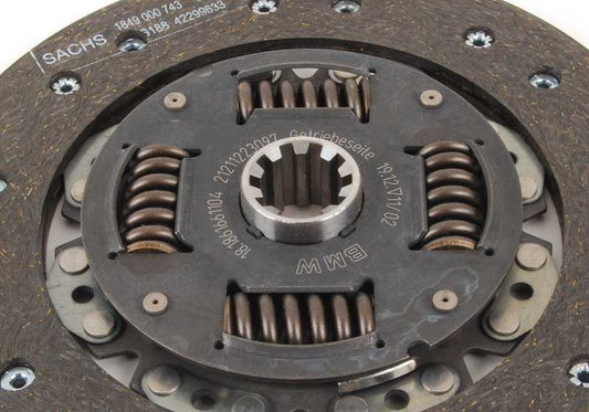 Disco de embrague sin amianto OEM 21211223097 para BMW E21, E30, E12, E28, E34. Compatible con múltiples modelos de embrague. Original BMW.