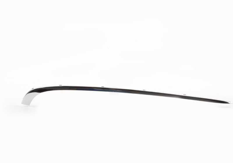 Embellecedor lateral izquierdo cromado OEM 51128125433 para BMW Serie 7 E38. Original BMW.