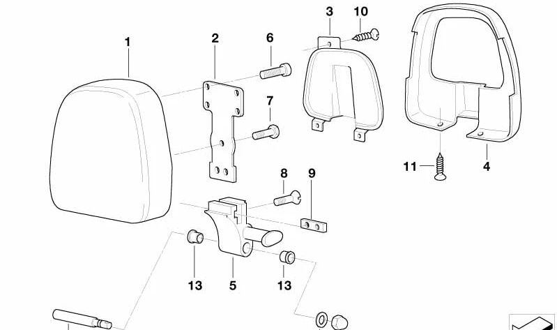 Adorno OEM 52512328285 para motos BMW R850C, R1200C, R1200C Montauk, R1200C Independent. Original BMW Motorrad.