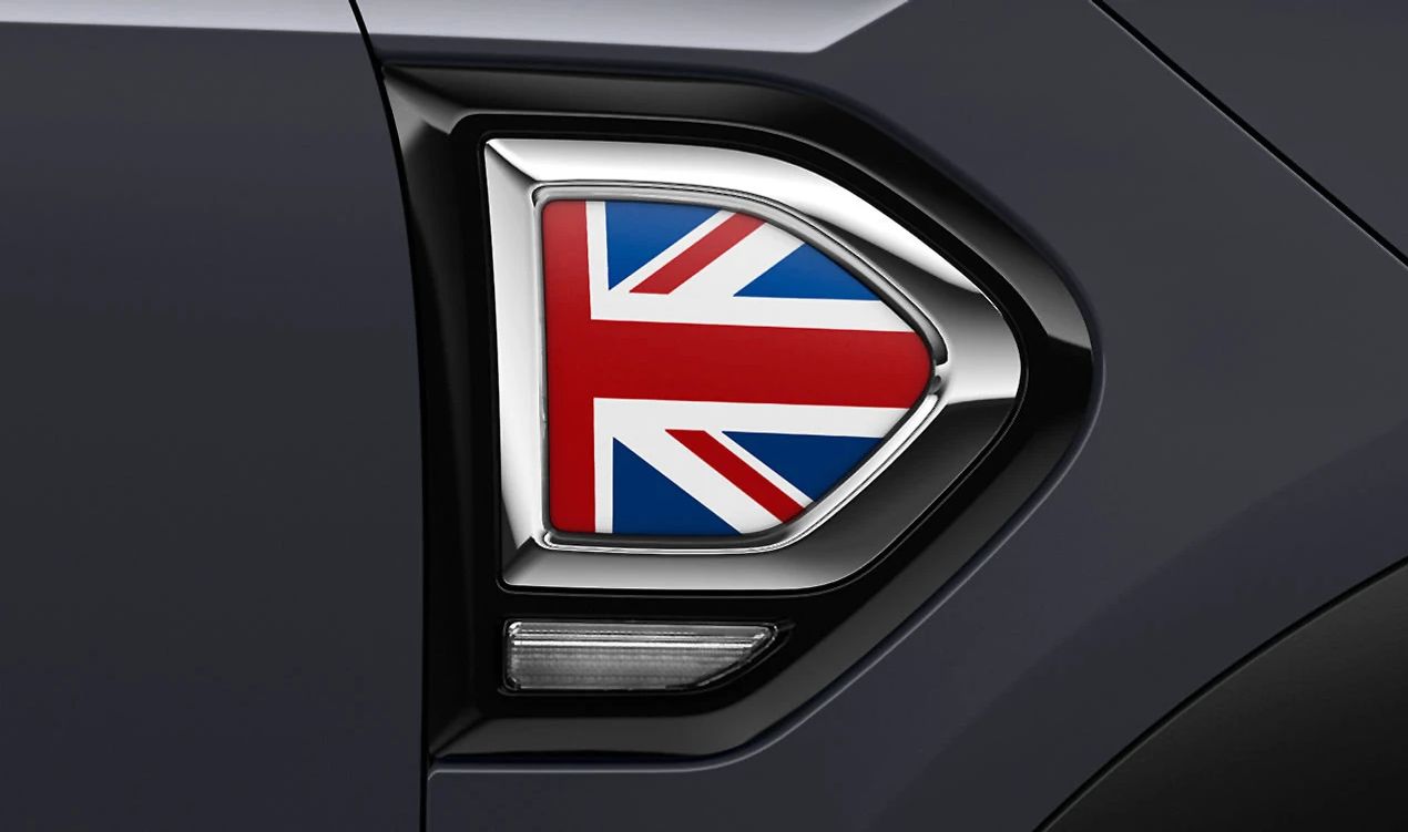 Moldura lateral Union Jack OEM 51132413351 para MINI Countryman F60, F60 LCI. Original MINI.