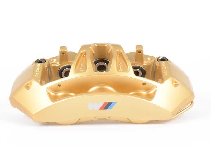 Pinza de freno delantera izquierda OEM 34117850463 para BMW F80, F82, F83, F87. Compatible con modelos M2 CS, M3, M4. Original BMW.