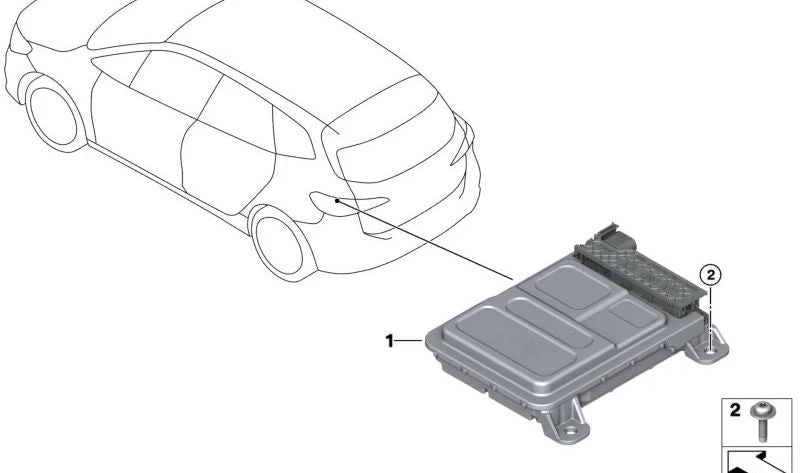 Unidad de control Power Control Unit OEM 61425A64392 para BMW Serie 2 U06 (220i, 223d xDrive, 223i, 223i xDrive) y BMW X1 U11 (16i, 20d). Original BMW.