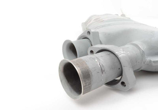 Front silencer OEM 18121709372 for BMW E30 325i {Models: 1111, 1112, 1121, 1122, 1231, 1232, 1241, 1242, 1411, 1412}. Compatible with manual and automatic transmission. Original BMW.