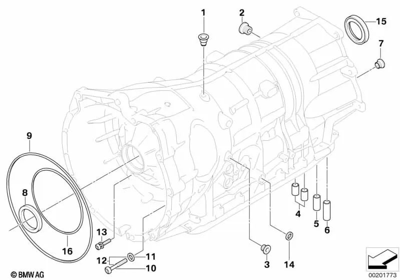 Tubo di ventilazione per BMW E53 (OEM 24107542884). BMW originale.