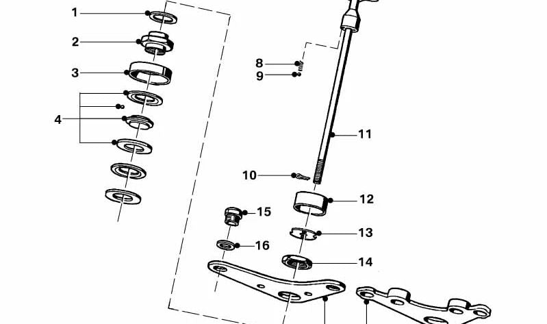 Arandela de ajuste para BMW (OEM 31411231201). Original BMW