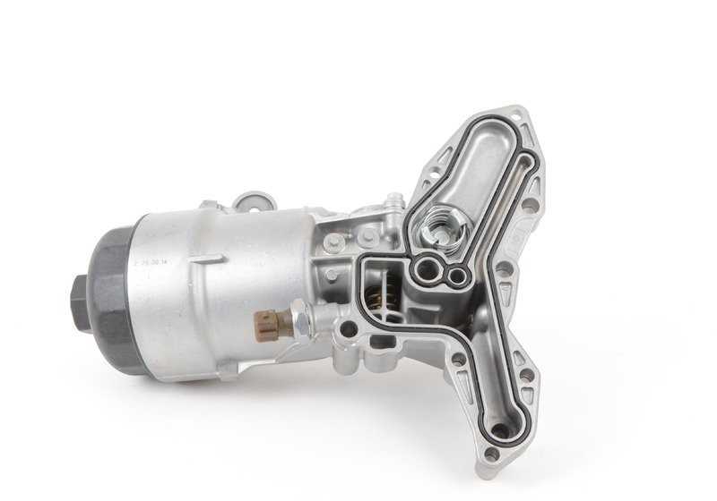 Filtro de aceite con conexión para enfriador OEM 11427841525 para BMW E90, E90N, E92, E92N, E93, E93N. Original BMW.