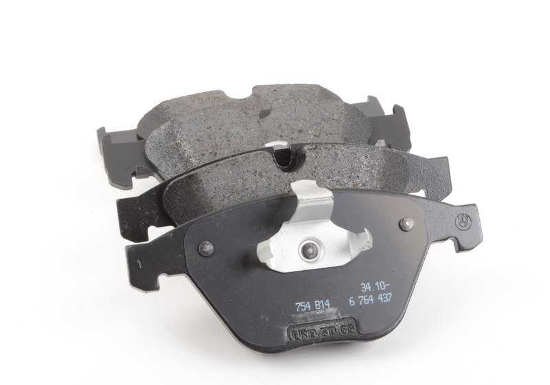 Juego de pastillas de freno sin amianto OEM 34116794915 para BMW E60, E61, E65, E66. Original BMW.