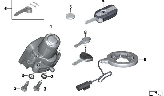 Keyless Ride and RDC OEM 66127915294 for bmw C 400 GT, C 400 x, m 1000 xr, s 1000 xr ... and more. Original BMW Motorrad.