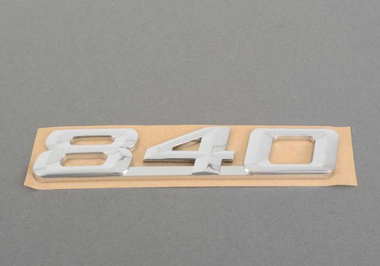 Rear emblem sticker for BMW 8 Series E31 (OEM 51148152860). Original BMW