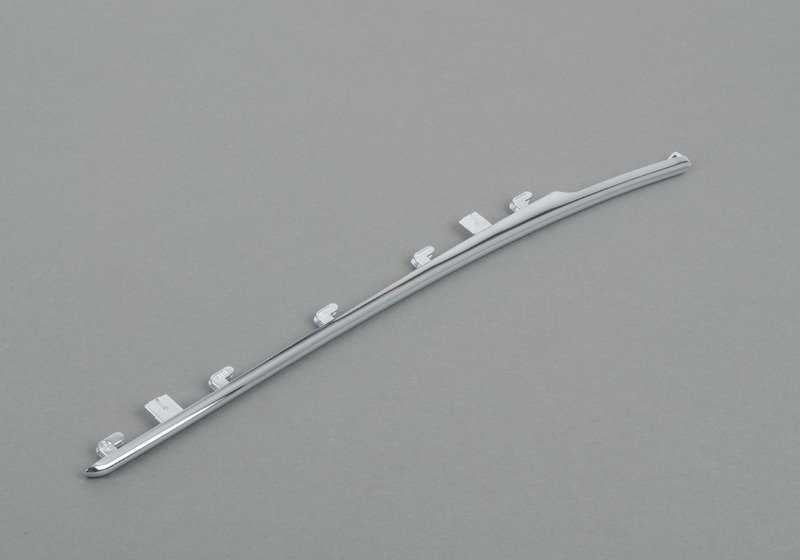 Moldura decorativa lateral delantera derecha OEM 51137009248 para BMW E63 y E64. Original BMW.